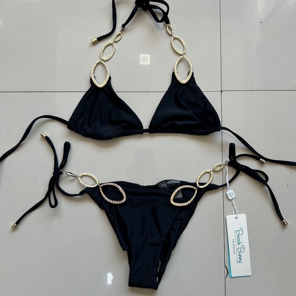 Beach bunny black Kinsley swimsuit - Picture 1 of 4